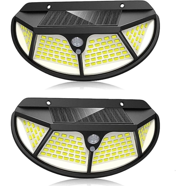 2 stk Solcelle Utelys Lampe Bevegelsessensor Moduser