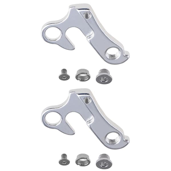 Cykel Baggear Mekanik Derailleur Hanger Dropout Konverter Adaptere Til Mtb. (Sølv) (2 Stk)