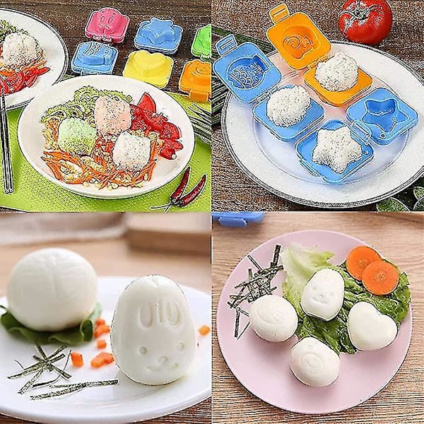 8 stk. Ris Onigiri Køkkenform Ægform Sikkerhedsmateriale