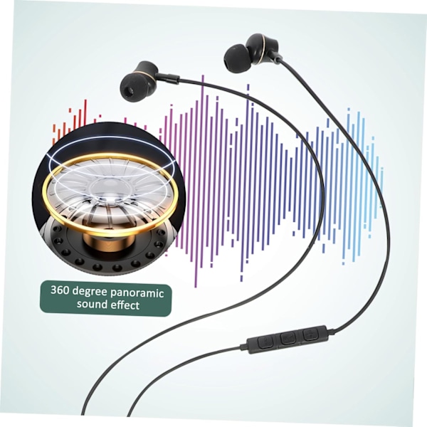 USB Type-C Hodetelefoner Støyreduserende In-ear Headset Mikrofon for Telefon/Nettbrett