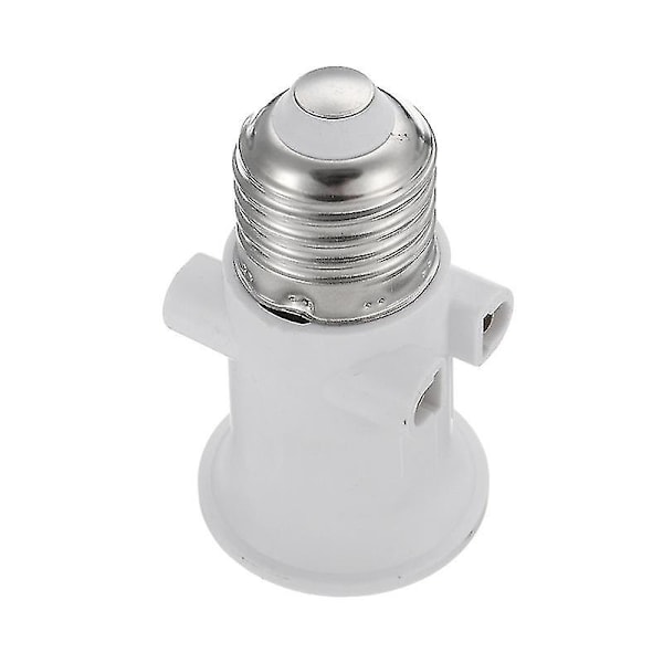 E27 Glödlampans Adapter - Lampfot Bas (2 st - vit)