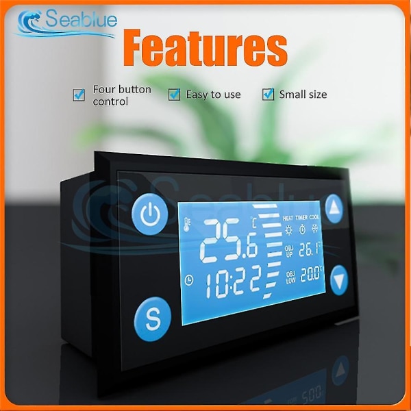 W1213 AC 110V-220V Smart Temperaturregulator LCD Termostat
