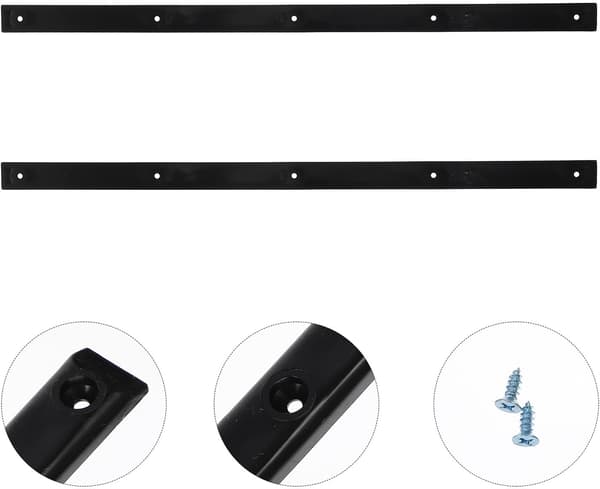 2 stk Skateboard Kollisjonslist Solid Longboard Rail Profesjonell Rib Bone Rail Slitesterk