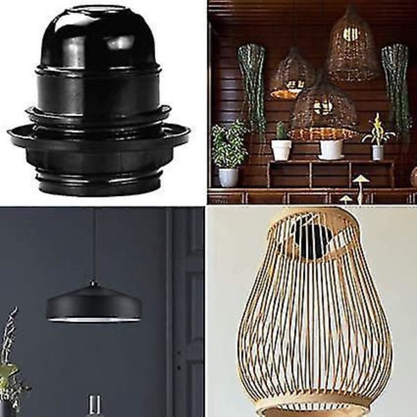 Lampeholdere Pæreholder Bakelite Sokkel Skrue 4-pakning