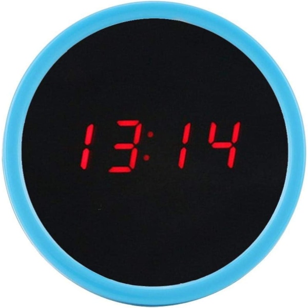 Elektronisk klokke Led digitale elektriske vekkerklokker 24 timers speilklokke skrivebordsdekorasjon