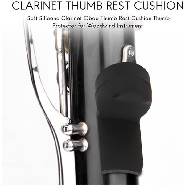 Pakke med 5 blød silikone klarinet obo hvilebeskytter til træblæseinstrument 5 farver