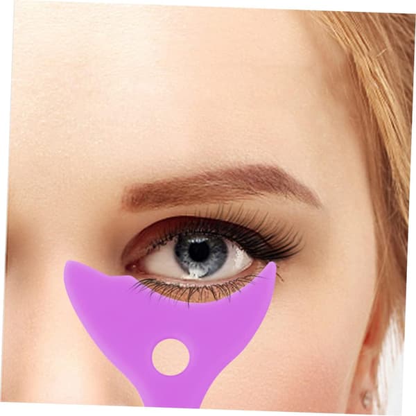 8 st Eyeliner Aids Guard Applicator Silikon Mascara Shield Tool Pads Sminkverktyg
