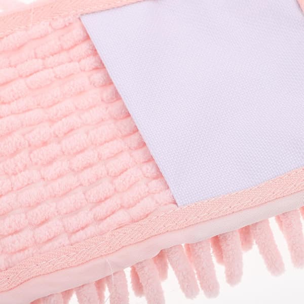 Chenille Mopp Erstatningshode Lett Enkel Erstatning Rosa Flat Mopppute