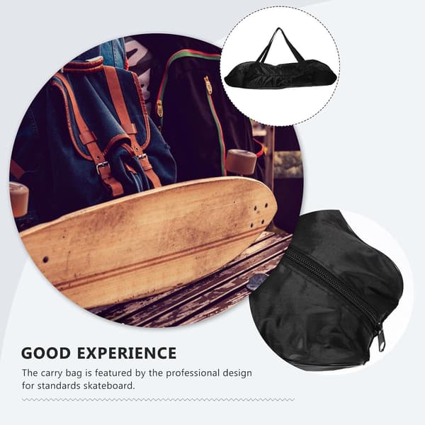 Multifunksjonell Skateboard Ryggsekk Glidelås Solid Stoff Dobbel Stropp Praktisk Longboard Bag