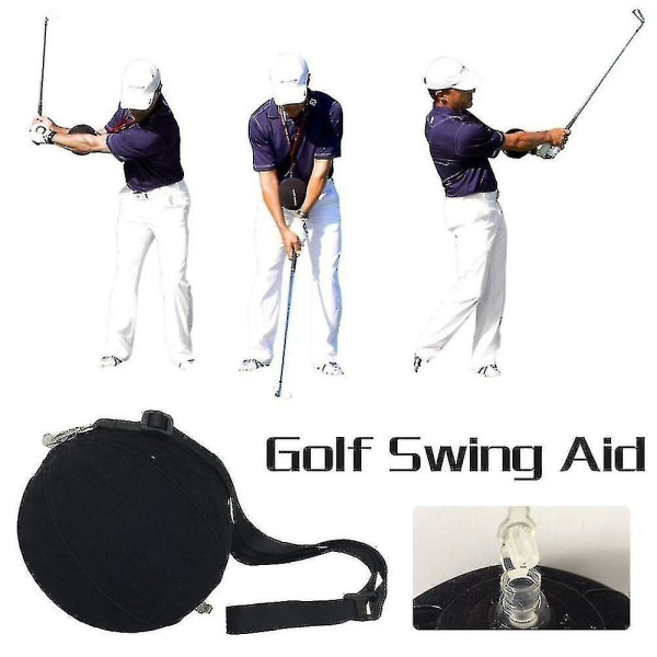 Golfsvingtrænerbold med smart oppustelig, Assist Correction Training (1 stk, sort)