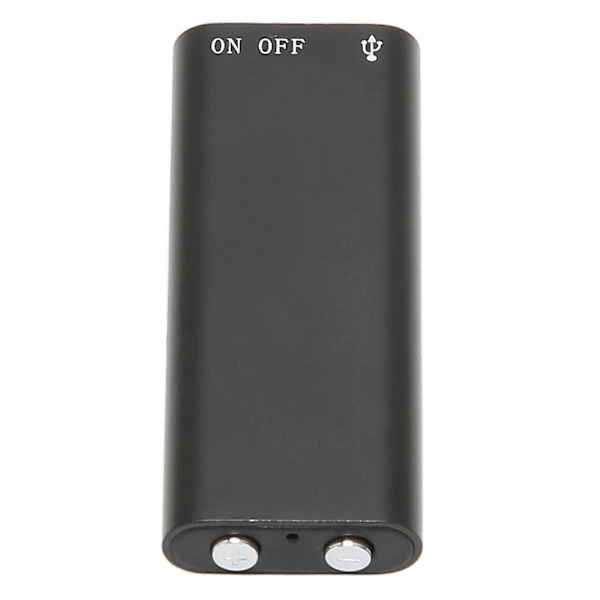 32GB USB-laddningsbar röstinspelare HD Mini Ljudinspelare för möten Intervjuer - Brusreducering, Röstaktiverad, Neutral Engelska, Svart