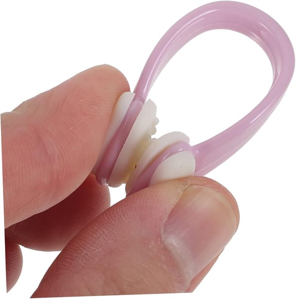 2 stk Svømmeneseclips Silikon Liten Neseclips for Voksne Gutter og Jenter