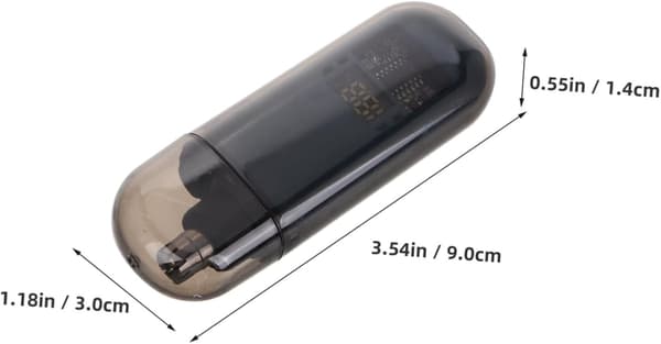 Præcision næsehårstrimmer digitalt display USB-opladning til rejser til mænds ansigtspleje