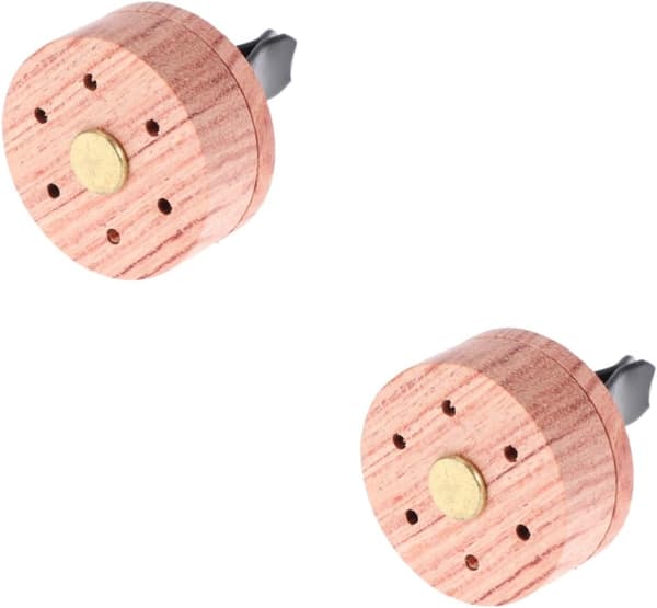 2 stk eterisk oljediffuser i tre, aromaterapi for kontor, hjem, soverom, forfriskende søvnhjelper, rund tåke, duft
