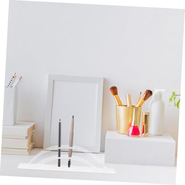 Akryl Bue Makeup Børste Stand Pen Display Rack Makeup Børste Opbevarings Organizer Robust Pen Rack til Badeværelsesvask