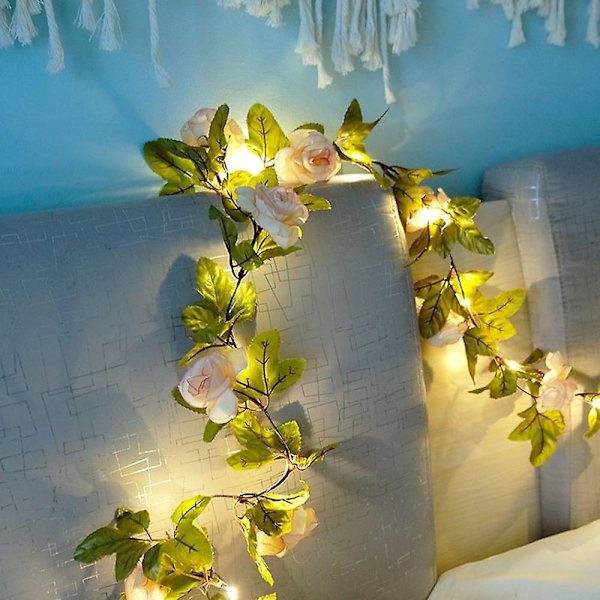 Aurinko Rose Fairy String Valot 2m 20led Vedenkestävä