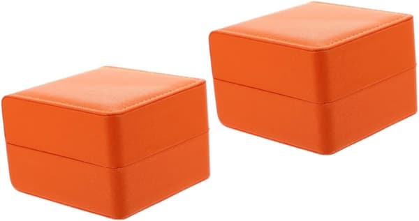 2st Armbandsur Förvaringslåda Pu Läder Organizer för Män och Kvinnor Displayfodral