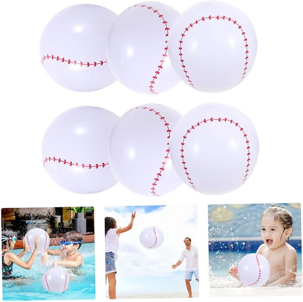 1 set uppblåsbara strandbollar pool med pump unik sportdesign