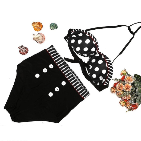 Bandage Bikini Set för Kvinnor med Push-up BH, Baddräkt
