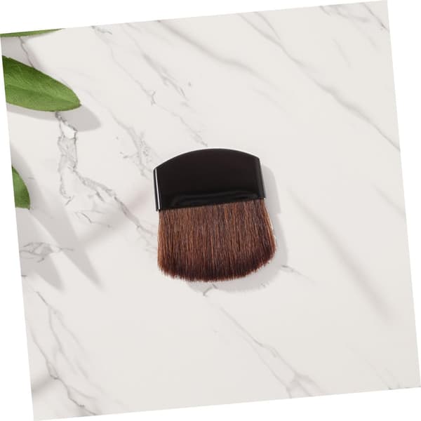 3 stk. Mini Halvrunde Flade Pudder Blush Børster, Lille Bærbart Makeupbørstesæt
