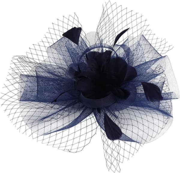 Mesh brudehatt fascinator pannebånd for kvinner lette flapper-tilbehør