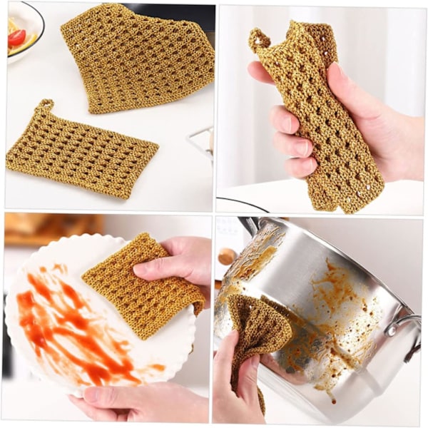 3 stk. Mikrofiber Rengjøringskluter Klebekluter Oppvaskkluter for Oppvask Absorberende Oppvaskfiller