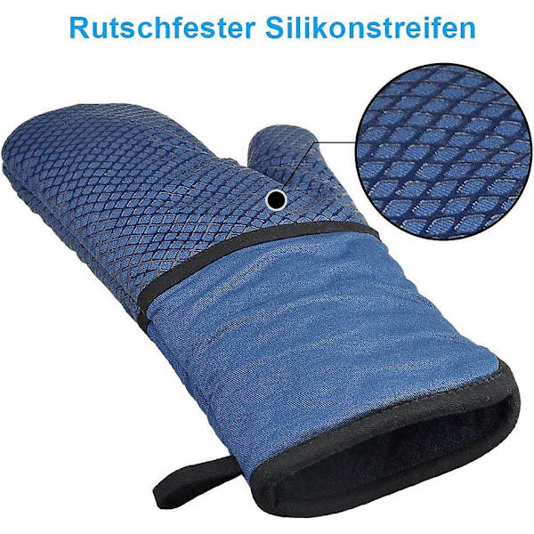 Ugnsvantar Värmebeständiga Ugnsvantar, Grytlapps Vantar, Grill Ugnsvantar