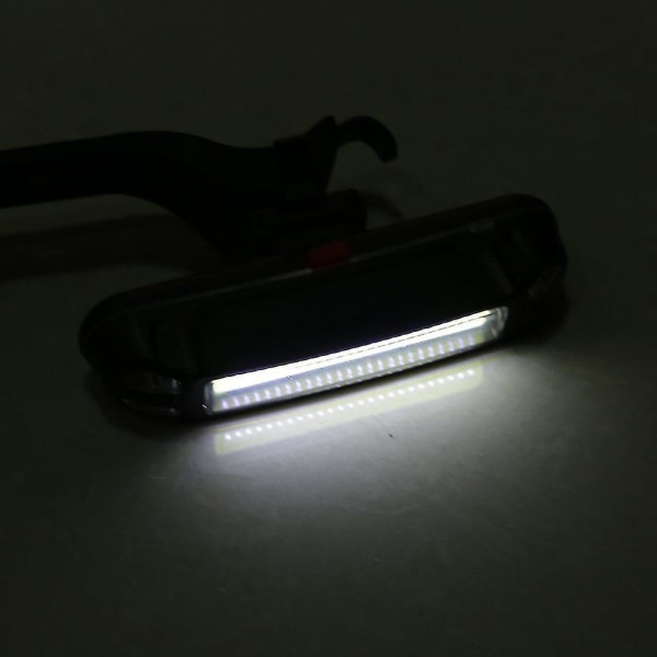 USB-oppladbart COB LED-sykkellys foran og bak