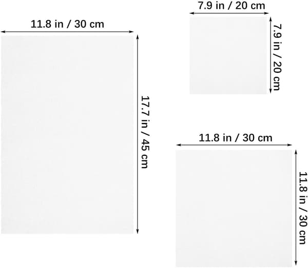 12 st broderityg Aida-tyg 14 count vit bomull-polyesterblandning