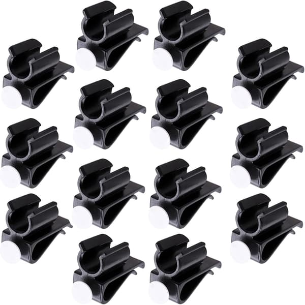 14 stk. sorte golfputterclips i plast til taske, putterklemmeholdere golftilbehør
