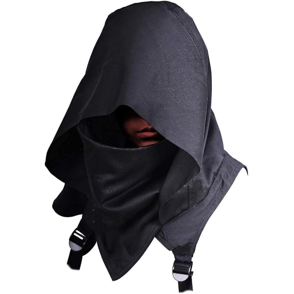 Punk Rogue Huva Scarf Assassin Kostym Vinterhatt