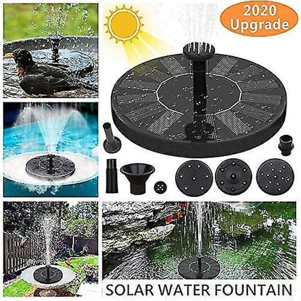 Solar vann fontene pumpe Circle Solar Powered Panel