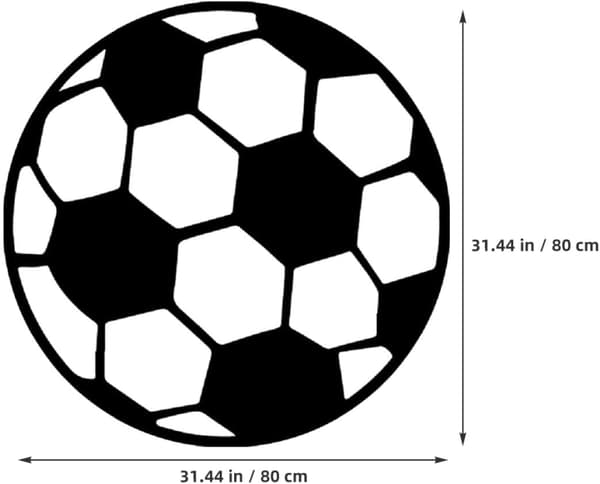 Fotballmønster Stue Teppe, Slitesterkt Polyester Teppe Komfortabel Berøring