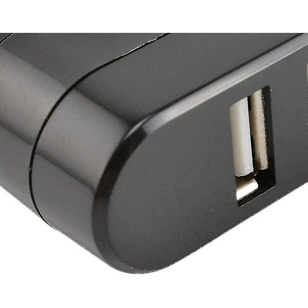Kompakt Størrelse Højhastigheds Usb 2.0 Hub Sort Mini Usb 3 Ports Roterer Splitter