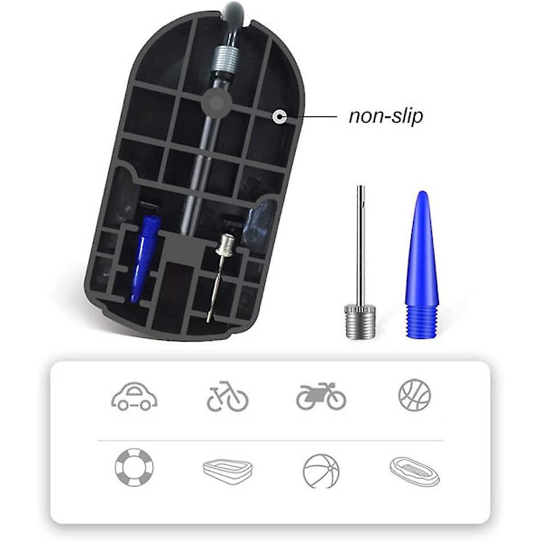 Polkupyörän pumppu kaikille pyörille Kannettava mini-polkupyörän pumppu Monitoiminen polkupyörän pumppu Polkupyörän lattiapumppu