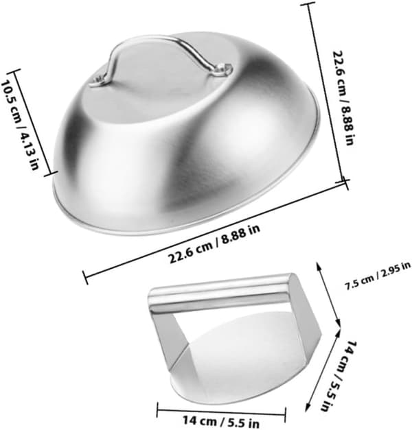 Hjemme Patty Press Burger Patty Press Dome Lokk Rustfritt Stål Solid Enkel å Bruke