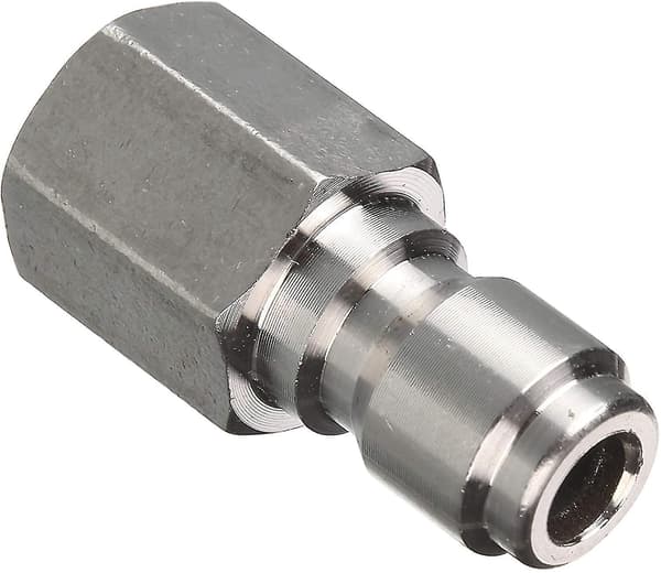 Trykvaske Adapter Sæt, 3/8 Tommer Hurtigkoblingssæt, Hun Fitting, Rustfrit Stål, 5000 Psi