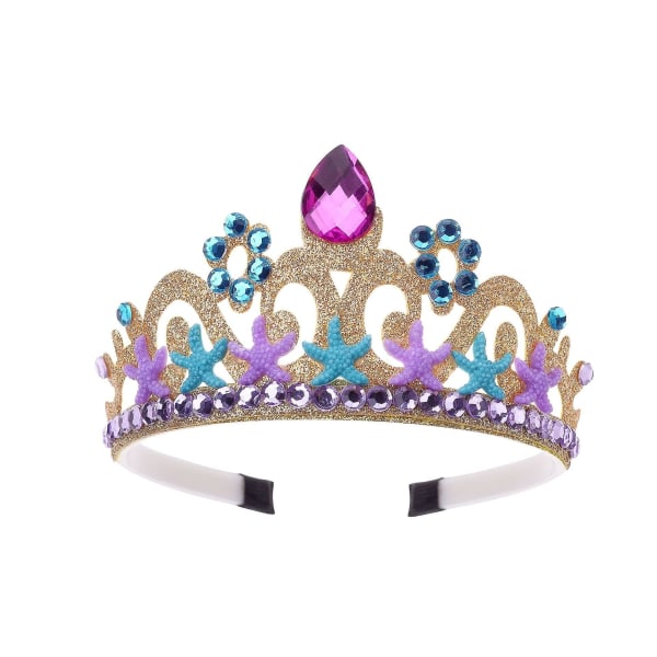 2 stk Princess Tiaras For Girls, Butterfly Crystal Tiara Pearl Princess Crown Pannebånd, Princess Tia