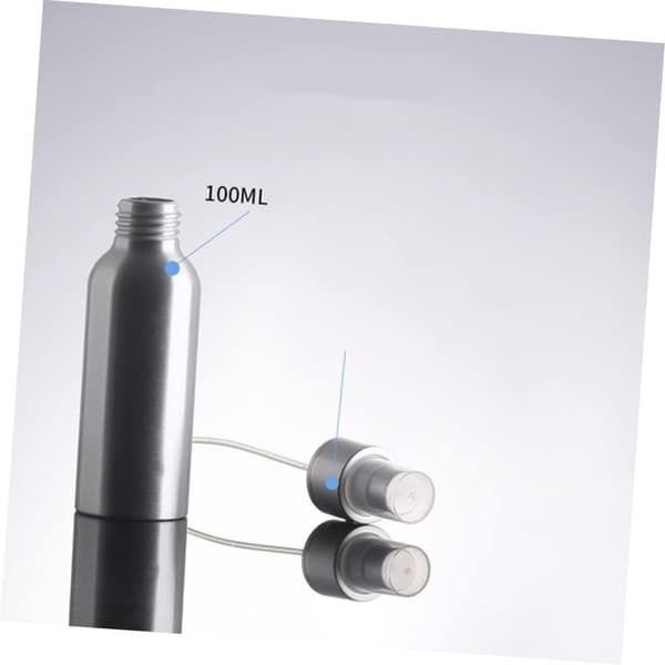 2 stk. reiseflasker i aluminiumslegering, sprayflasker, 120 ml kapasitet, bærbare, påfyllbare