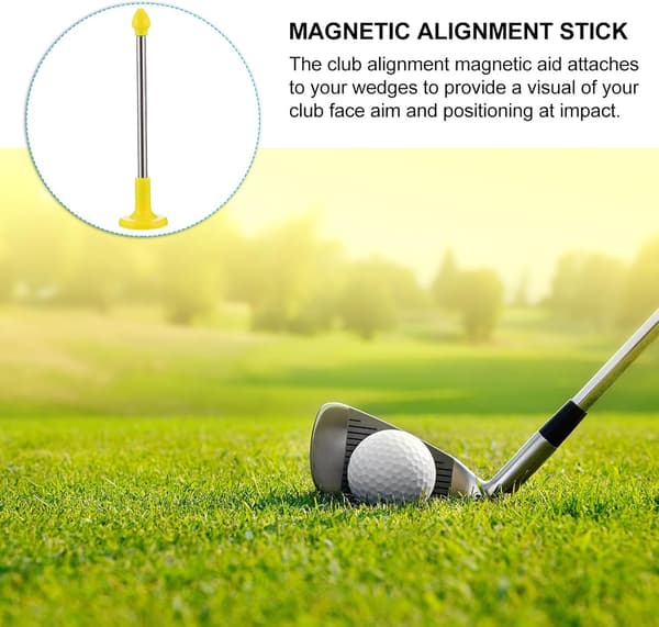 Golf Alignment Sticks Magnetiska Korrigeringspinnar för Golfsvingprecision och Bollflygkontroll under Träningspass
