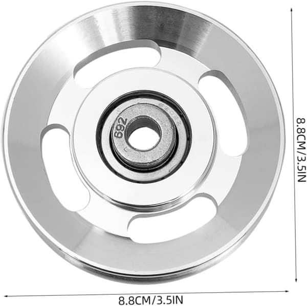 2 stk utskiftbare bærbare treningshjul laget av solid aluminiumslegering