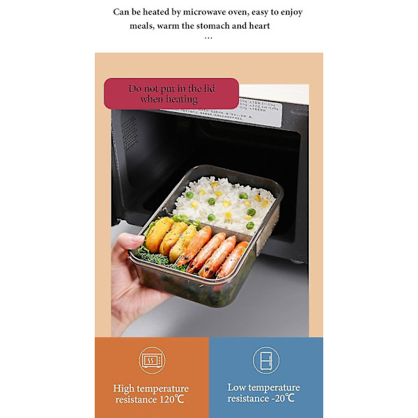 Plastik Madkasse Madbeholder Isoleret Madpakke Bento Box