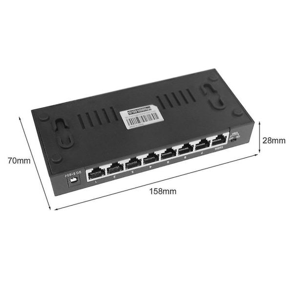 8-portars hubb 1000 Mbps Gigabit Ethernet Desktop Switch