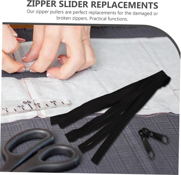 DIY Lynlås Slider Udskiftningsdele Sæt Multi-Purpose Lynlås Trækflapper