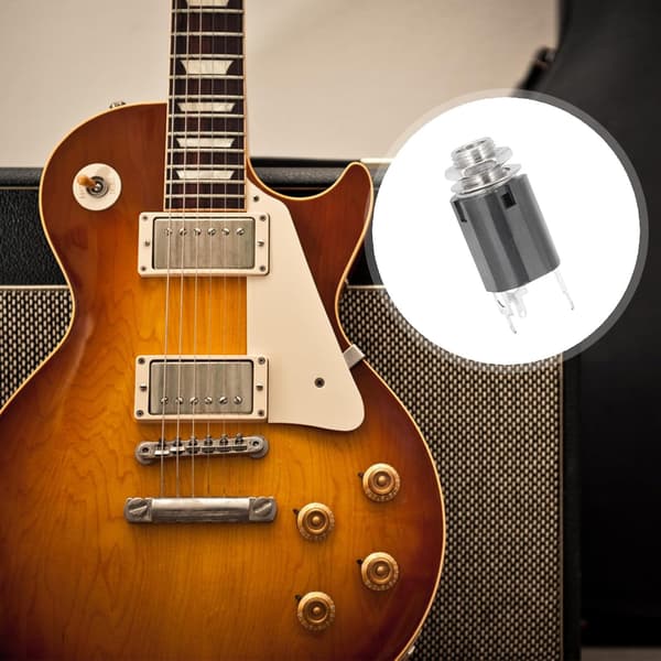 3 stk. 6,35 mm lydstik til akustisk klassisk guitar, kompositplastmateriale