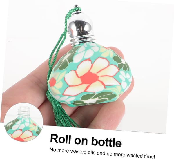 4 st Rollerball Parfym Reseflaskor Aromaterapi Glas Rollerflaskor Läckagesäkra Eterisk Olja Behållare Slumpmässig Färg