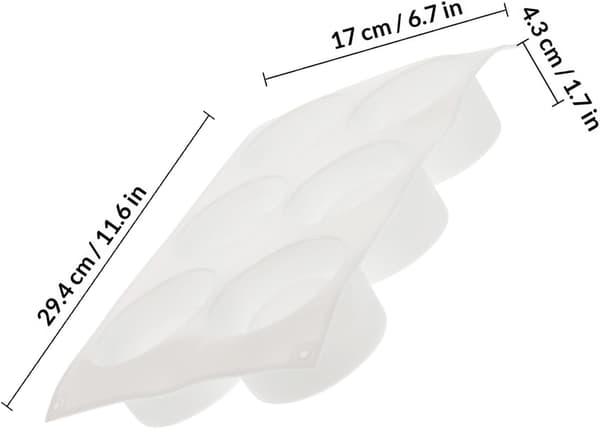 2 st silikonkakform för DIY-choklad och pudding, klassisk kolonnform, lämplig