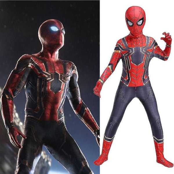 Spider-man: No Way Home Iron Performance Costume Fancy Up Jumpsuit Barn Gutter Zentai Bodysu 3-4 Years