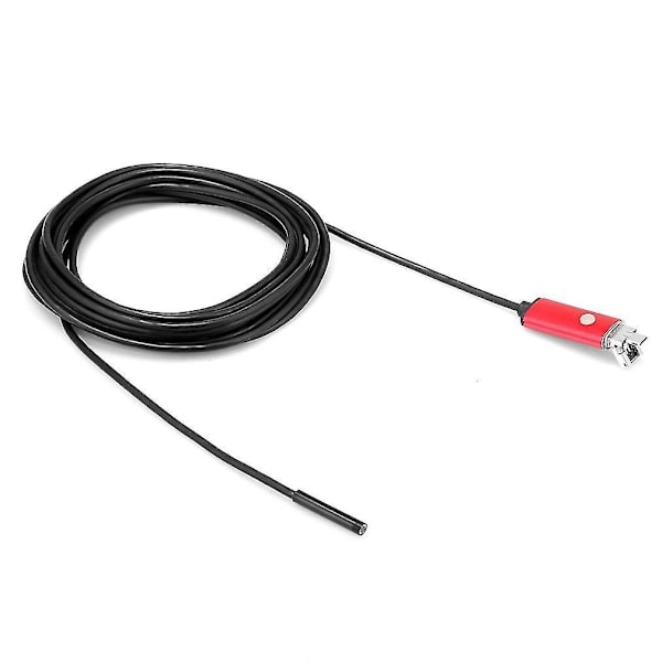 2-in-1 USB-endoskooppi 5,5 mm tarkastuskameralla Androidille, 6 LED-valoa