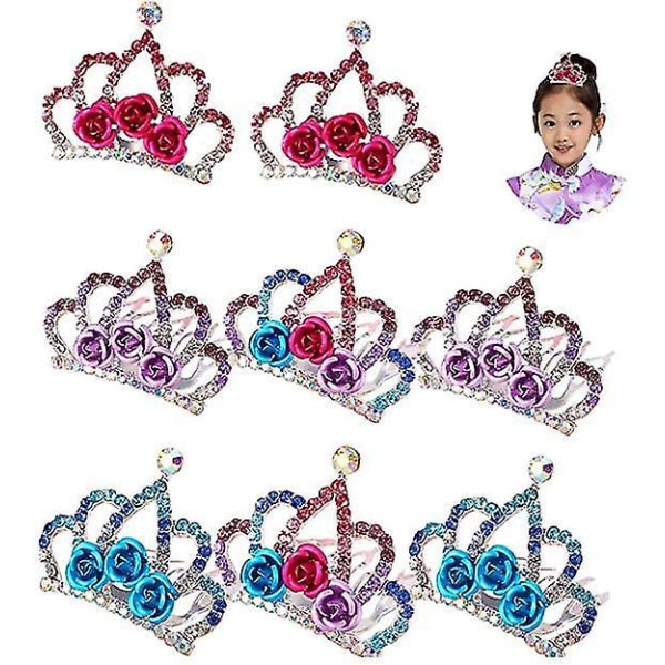 Tiara Crown Hair Comb Rhinestone Mini for Bridal Wedding